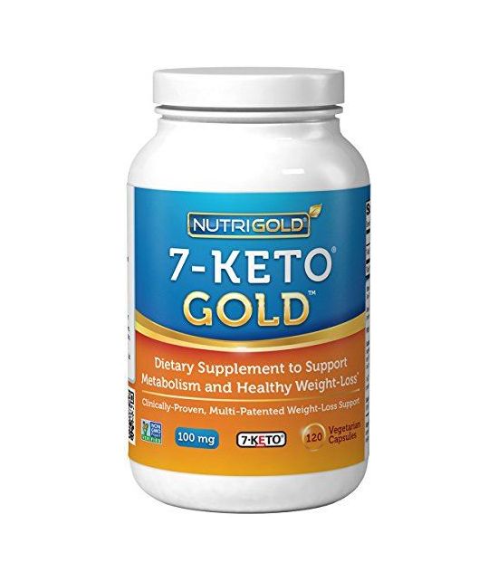 Nutrigold 7-Keto 100mg, 120 capsules végétariennes.