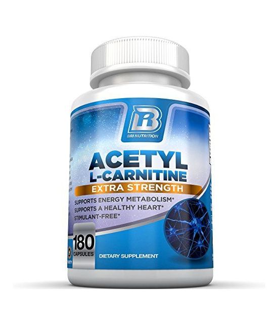 BRI Nutrition Acétyl l-Carnitine 500mg par portion.