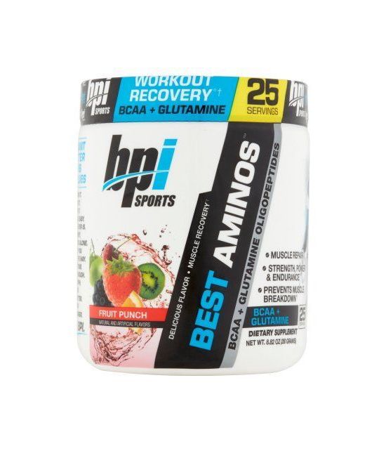 BPI Sports Les meilleurs Aminos BCAA - Glutamine Fruit Punch poudre 882 oz